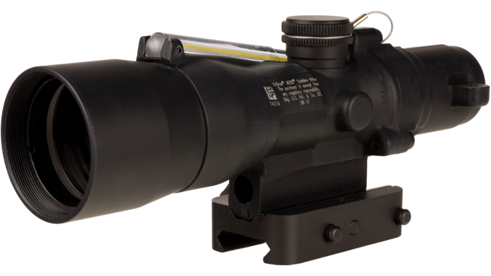 Trijicon Dual Illuminated Compact ACOG Scope, 3x30 mm, .223/62gr. Amber, Chevron Reticle, Matte Black, 400363