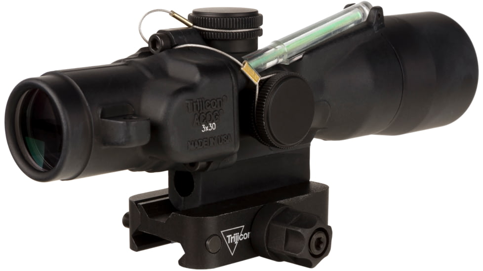 Trijicon Dual Illuminated Compact ACOG Scope, 3x30 mm, .223/69gr. Remington Green, Crosshair Reticle, Matte Black, 400368