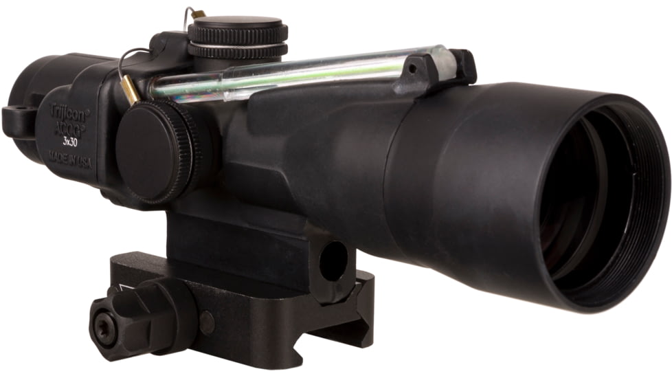 Trijicon Dual Illuminated Compact ACOG Scope, 3x30 mm, .223/69gr. Remington Green, Crosshair Reticle, Matte Black, 400368