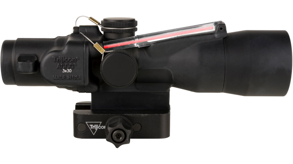 Trijicon Dual Illuminated Compact ACOG Scope, 3x30 mm, 5.56x45mm/62gr. Red, Horseshoe Dot Reticle, Matte Black, 400380