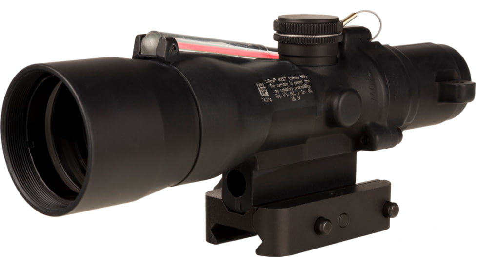 Trijicon Dual Illuminated Compact ACOG Scope, 3x30 mm, 5.56x45mm/62gr. Red, Horseshoe Dot Reticle, Matte Black, 400380