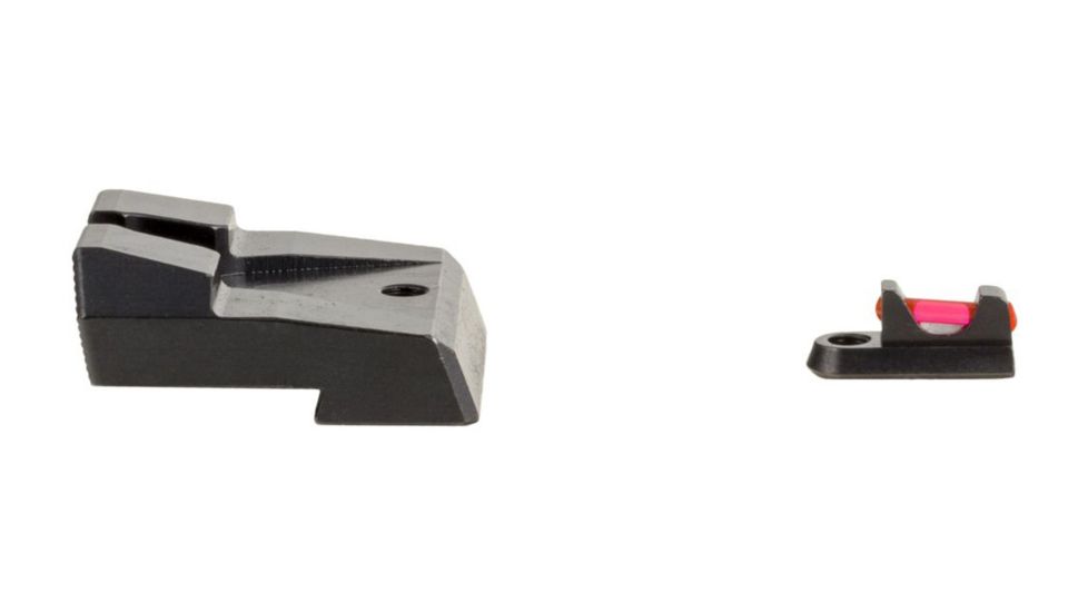 Trijicon Fiber Optic Pistol Front/Rear Sight Set, Red Fiber Stick, CZ P-10/P-10C, Black, 601065