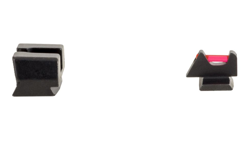 Trijicon Fiber Optic Pistol Front/Rear Sight Set, Red Fiber Stick, FNS-40/FNX-40/FNP-40, Black, 601068