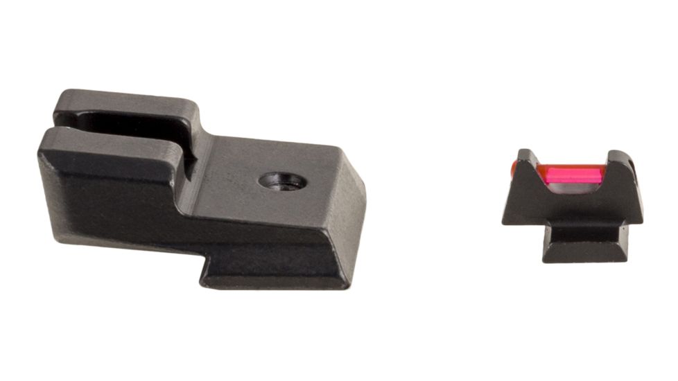 Trijicon Fiber Optic Pistol Front/Rear Sight Set, Red Fiber Stick, Smith &amp; Wesson M&amp;P/M&amp;P M2.0, NOT Shield/C.O.R.E., Black, 601032