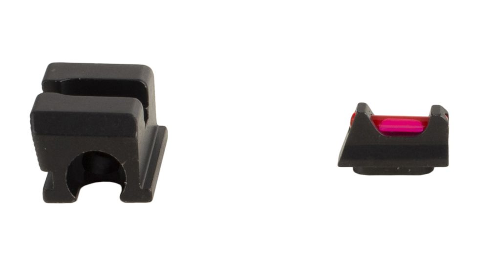 Trijicon Fiber Optic Pistol Front/Rear Sight Set, Red Fiber Stick, Walther P99/PPQ/PPQ M2, Black, 601053