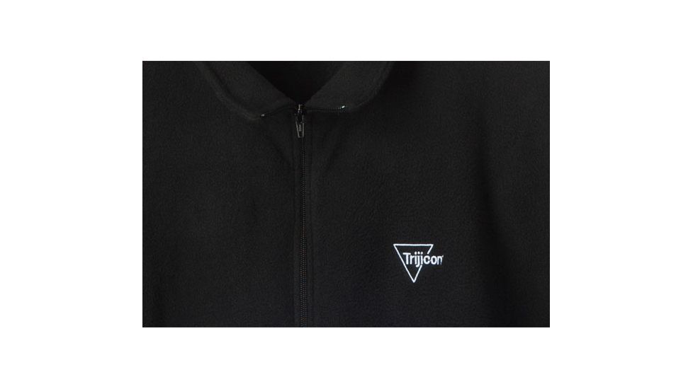 Trijicon Men's Fleece Full-Zip Jacket w/ Trijicon Logo, Black, Medium AP47M