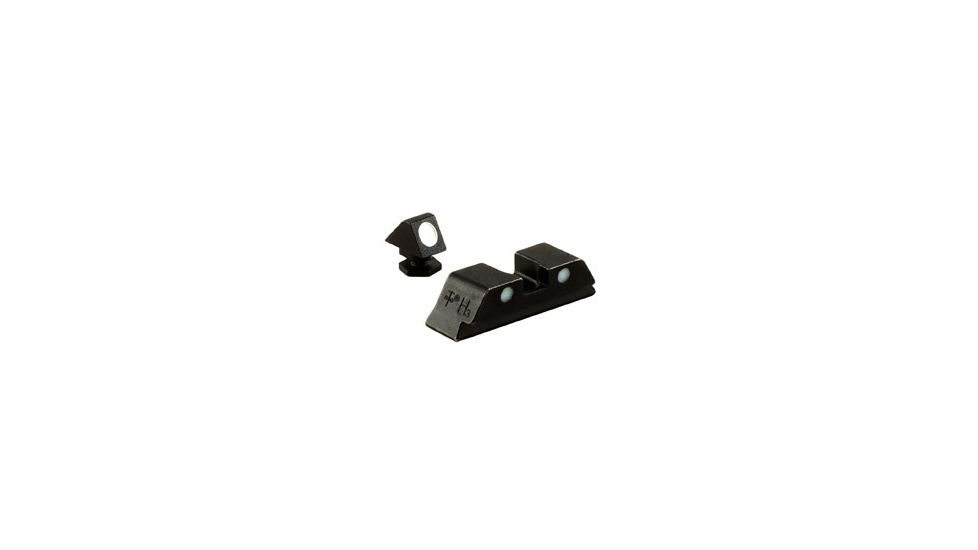 Trijicon Bright &amp; Tough GL05 For Glock 3 Dot Front &amp; Rear Steel Sight Set NO TRITIUM