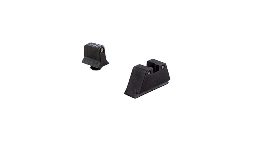 Trijicon For Glock Sup Night Sight w/ Green Lamps, Black, Suppressor Night Sight Set 196579