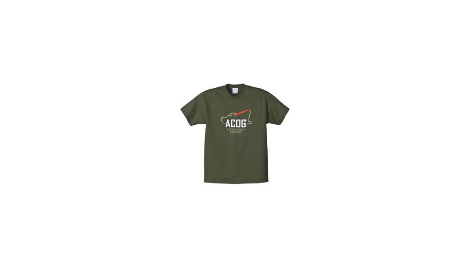 Trijicon Short Sleeve Graphic T-Shirt w/Survey Tagline - Large, Olive AP38L
