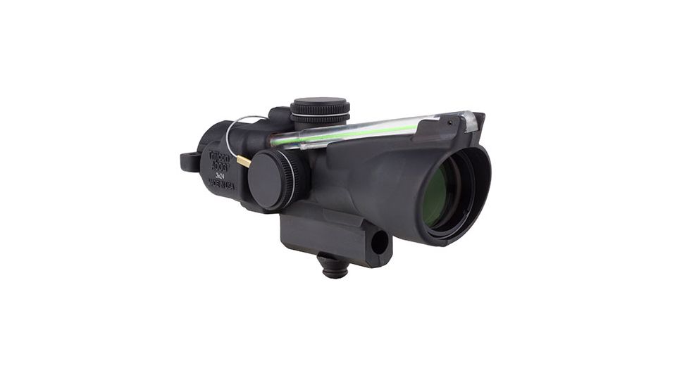 Trijicon 3x24 Compact ACOG Scope, Dual Illuminated Green Crosshair .223/55gr. Ballistic Reticle w/ M16 Carry Handle Base and Mounting Screw 400225
