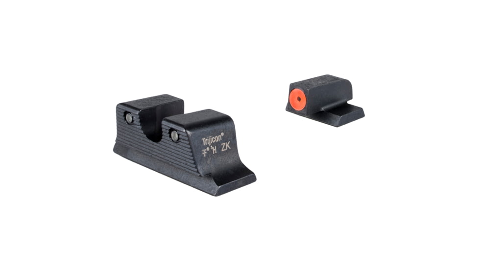Trijicon HD Tritium Night Sights - Orange Front Outline - for M&amp;P C.O.R.E, M&amp;P M2.0 Optics Ready, Black, SA140-C-601170