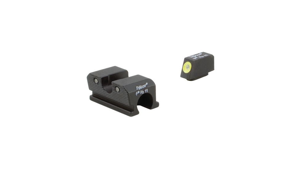Trijicon Walter Heavy Duty Night Sight Set Yellow Front Outline P99, PPQ, PPQ M2, 600737