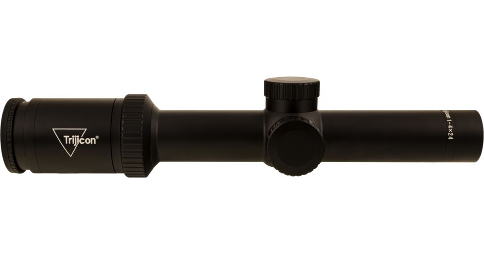 Trijicon Huron HR424 1-4x24mm Rifle Scope, 30 mm Tube, Second Focal Plane, Black, Non-Illuminated BDC Hunter Hold Reticle, MOA Adjustment, 2700001