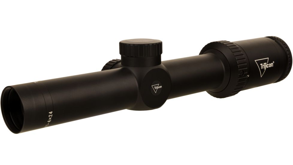 Trijicon Huron HR424 1-4x24mm Rifle Scope, 30 mm Tube, Second Focal Plane, Black, Non-Illuminated BDC Hunter Hold Reticle, MOA Adjustment, 2700001