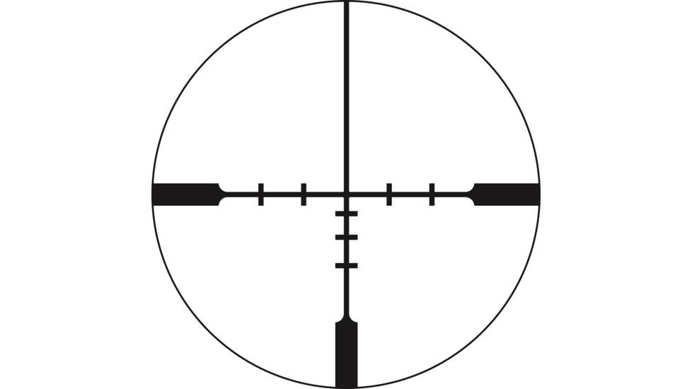 Trijicon Huron HR424 1-4x24mm Rifle Scope, 30 mm Tube, Second Focal Plane, Black, Non-Illuminated BDC Hunter Hold Reticle, MOA Adjustment, 2700001