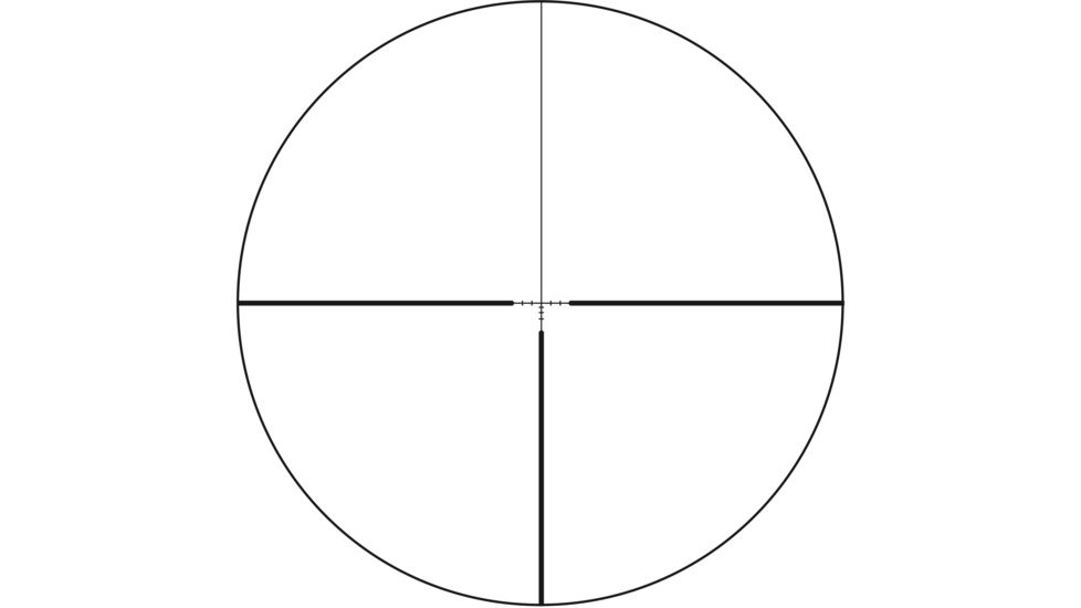 Trijicon Huron HR424 1-4x24mm Rifle Scope, 30 mm Tube, Second Focal Plane, Black, Non-Illuminated BDC Hunter Hold Reticle, MOA Adjustment, 2700001