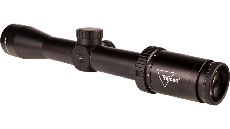 Trijicon Huron HR1240 3-12x40mm Rifle Scope, 30 mm Tube, Second Focal Plane, Black, Non-Illuminated BDC Hunter Hold Reticle, MOA Adjustment, 2700003