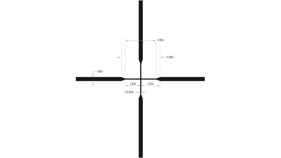 Trijicon Huron HR940 3-9x40mm Rifle Scope, 1 in Tube, Second Focal Plane, Black, Non-Illuminated Standard Duplex Crosshair Reticle, MOA Adjustment, 2700005