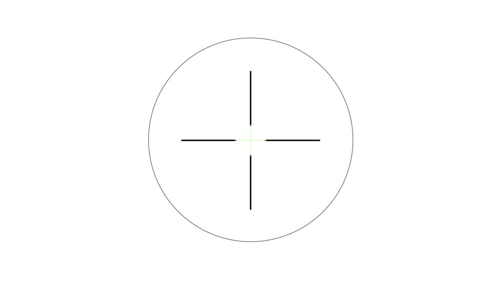 OPEN BOX, DEALER DEMO, Trijicon AccuPower RS-20 3-9x40mm Rifle Scope, 1 in Tube, Second Focal Plane, Black, Green Standard Duplex Crosshair w/ Dot Reticle, MOA Adjustment, 1900013-DMO