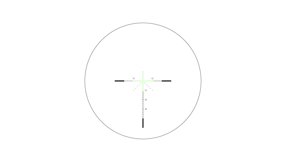 Trijicon AccuPower 2.5-10x56 Rifle Scope, 30mm, MOA Crosshair w/Green LED, Black, 1900015