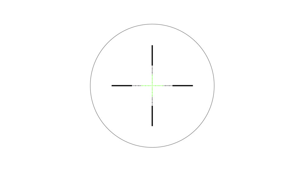 Trijicon AccuPower 2.5-10x56 Rifle Scope, 30mm, MIL-Square Crosshair w/Green LED, Black, 1900017