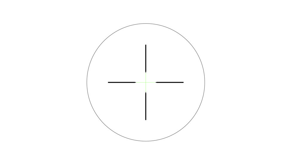 Trijicon AccuPower 2.5-10x56 Rifle Scope, 30mm, Duplex Crosshair w/Green LED, Black, 1900019