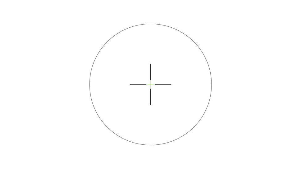 Trijicon AccuPower RS-24 1-4x24mm Rifle Scope, 30 mm Tube, Second Focal Plane, Black, Green Standard Duplex Crosshair w/ Dot Reticle, MOA Adjustment, 1900005