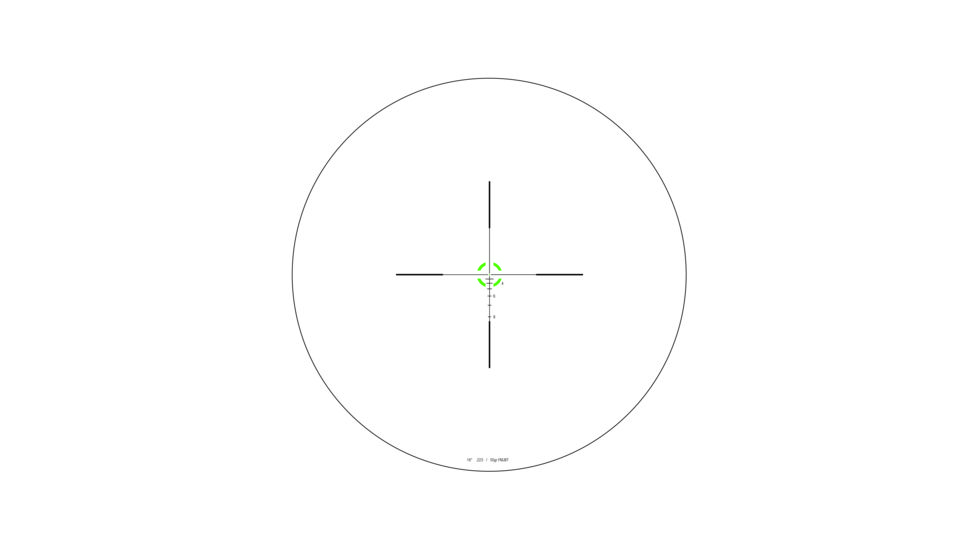 Trijicon AccuPower RS-24 1-4x24mm Rifle Scope, 30 mm Tube, Second Focal Plane, Black, Green BDC Segmented Circle .223 / 55 Grain Reticle, MOA Adjustment, 1900007