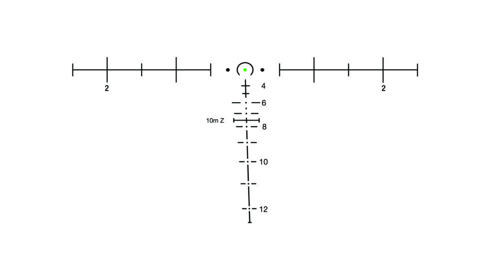 Trijicon Illuminated Green TA648MGO-M240 Dot Reticle