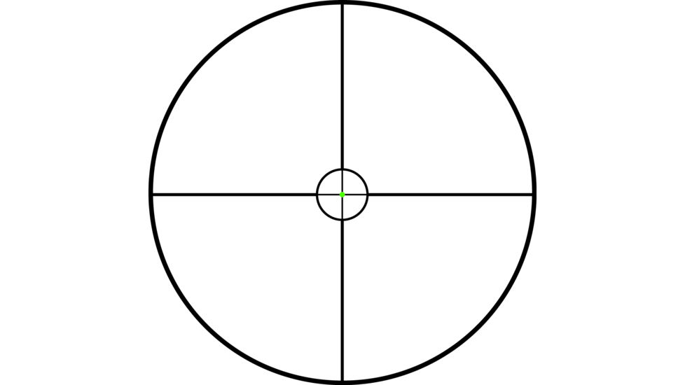 Trijicon AccuPoint TR-25 1-6x24mm Rifle Scope, 30 mm Tube, Second Focal Plane, Black, Green Circle-Cross Crosshair w/ Dot Reticle, MOA Adjustment, 200086