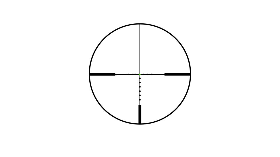 Trijicon AccuPoint TR-26 2.5-12.5x42mm Rifle Scope, 30 mm Tube, Second Focal Plane, Black, Green MOA-Dot Crosshair w/ Dot Reticle, MOA Adjustment, 200104