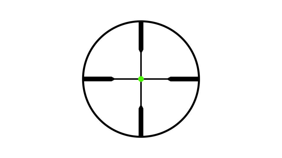 Trijicon AccuPoint TR-26 2.5-12.5x42mm Rifle Scope, 30 mm Tube, Second Focal Plane, Black, Green Standard Duplex Crosshair w/ Dot Reticle, MOA Adjustment, 200098