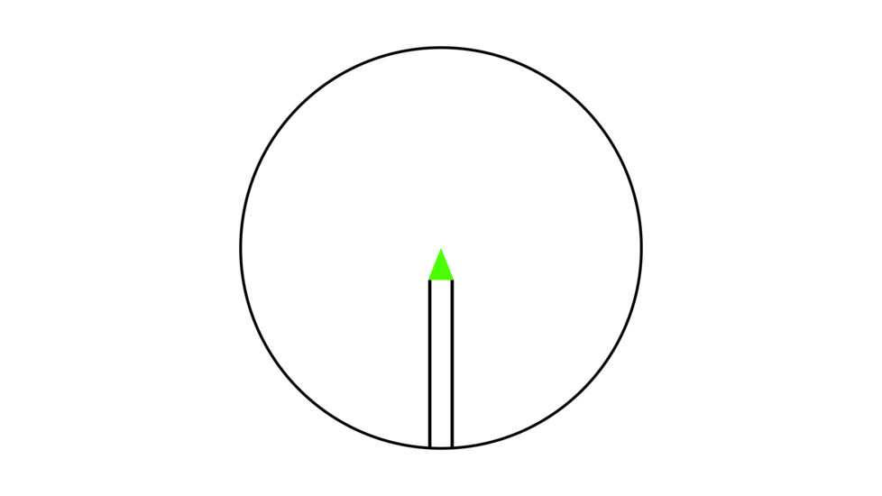 Trijicon AccuPoint TR-26 2.5-12.5x42mm Rifle Scope, 30 mm Tube, Second Focal Plane, Black, Green BAC Triangle Post Reticle, MOA Adjustment, 200107
