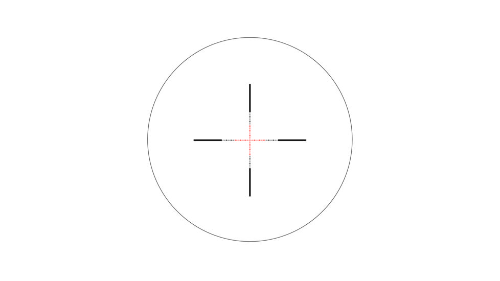 Trijicon AccuPower RS-20 3-9x40mm Rifle Scope, 1 in Tube, Second Focal Plane, Black, Red MIL-Square Crosshair Reticle, MOA Adjustment, 1900010