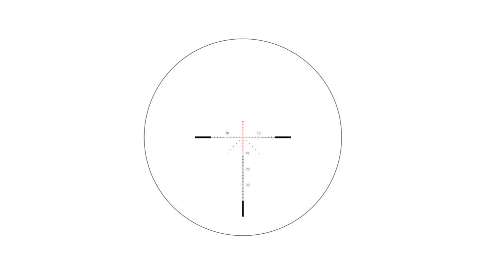 Trijicon AccuPower 2.5-10x56 Rifle Scope, 30mm, MOA Crosshair w/Red LED, Black, 1900014