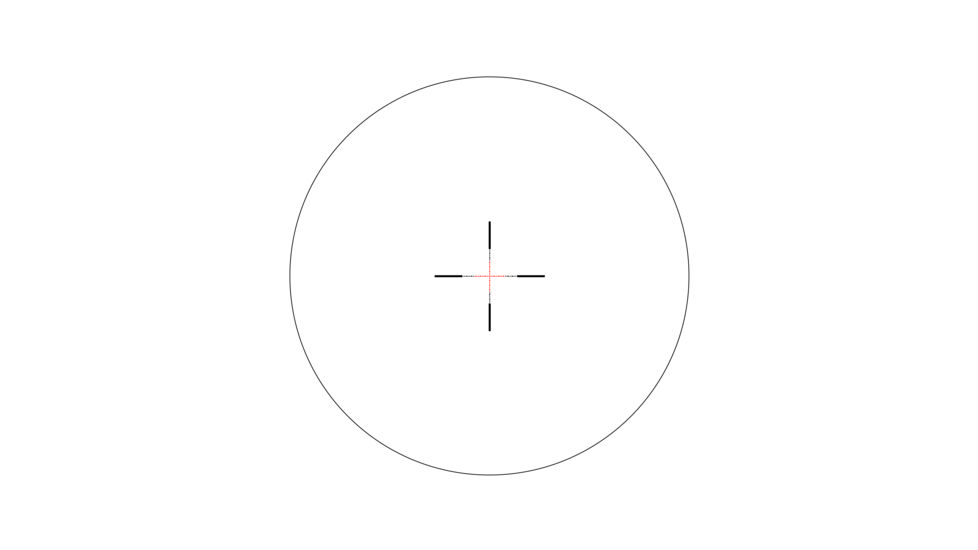 Trijicon AccuPower RS-24 1-4x24mm Rifle Scope, 30 mm Tube, Second Focal Plane, Black, Red MIL-Square Crosshair Reticle, MOA Adjustment, 1900002