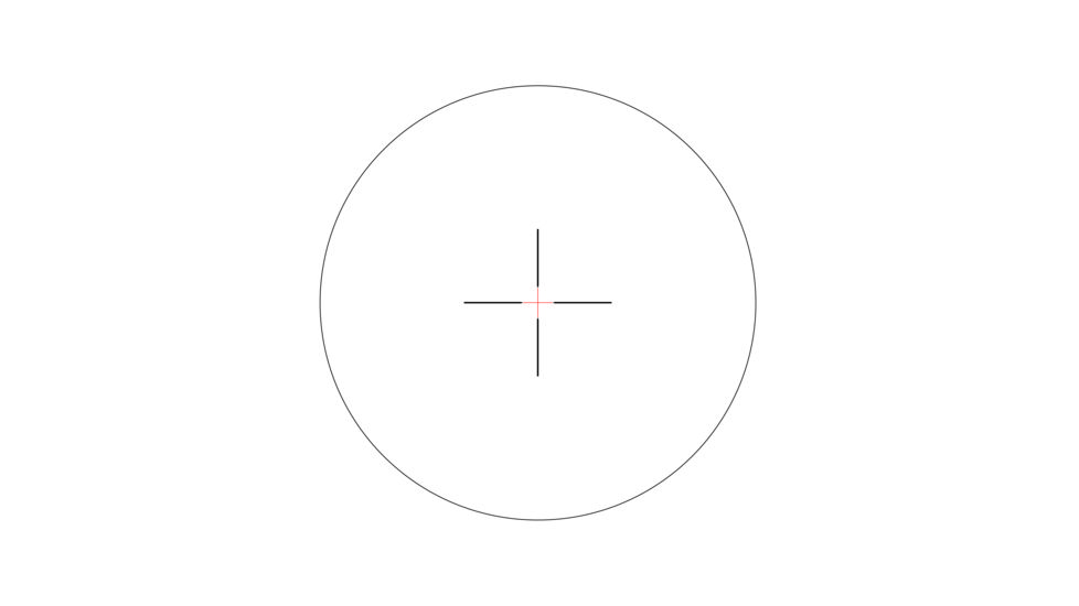 Trijicon AccuPower RS-24 1-4x24mm Rifle Scope, 30 mm Tube, Second Focal Plane, Black, Red Standard Duplex Crosshair w/ Dot Reticle, MOA Adjustment, 1900004
