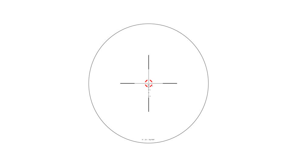 DEMO, Trijicon AccuPower RS-24 1-4x24mm Rifle Scope, 30 mm Tube, Second Focal Plane, Black, Red BDC Segmented Circle .223 / 55 Grain Reticle, MOA Adjustment, 1900006-DEMO