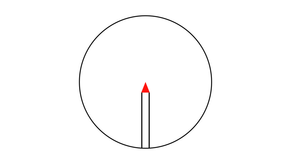 Trijicon AccuPoint TR-26 2.5-12.5x42mm Rifle Scope, 30 mm Tube, Second Focal Plane, Black, Red BAC Triangle Post Reticle, MOA Adjustment, 200105