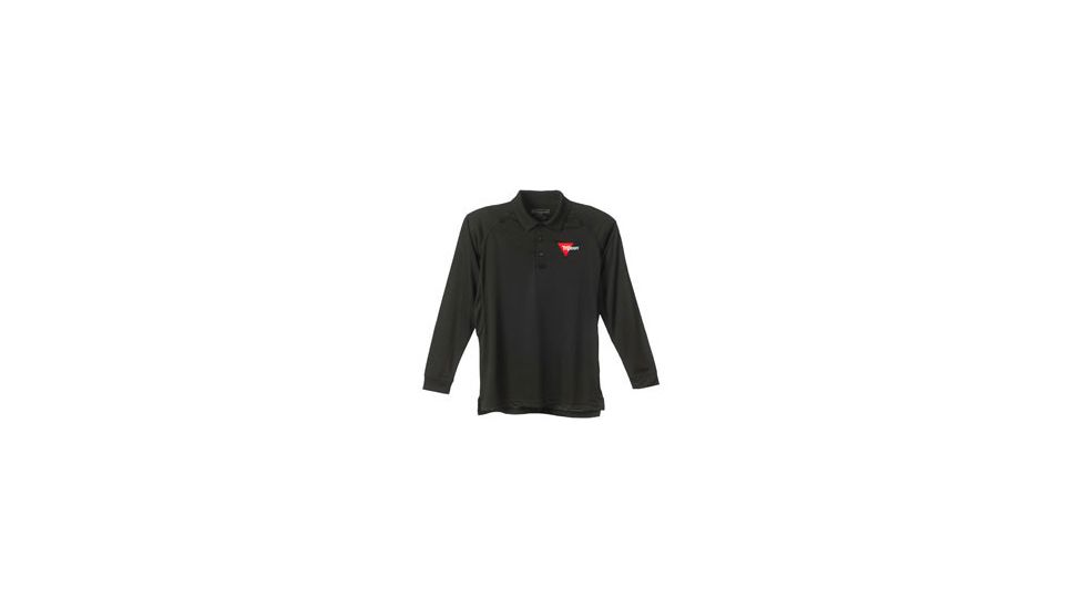 Trijicon Long Sleeve Performance Polo with Logo, Black, X-Large AP25-XL