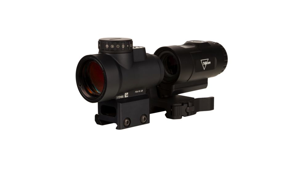Demo, Trijicon MRO HD 1x25mm Red Dot Sights Combo Set, 68 MOA Reticle w/2.0 MOA Dot, Black, 2200057