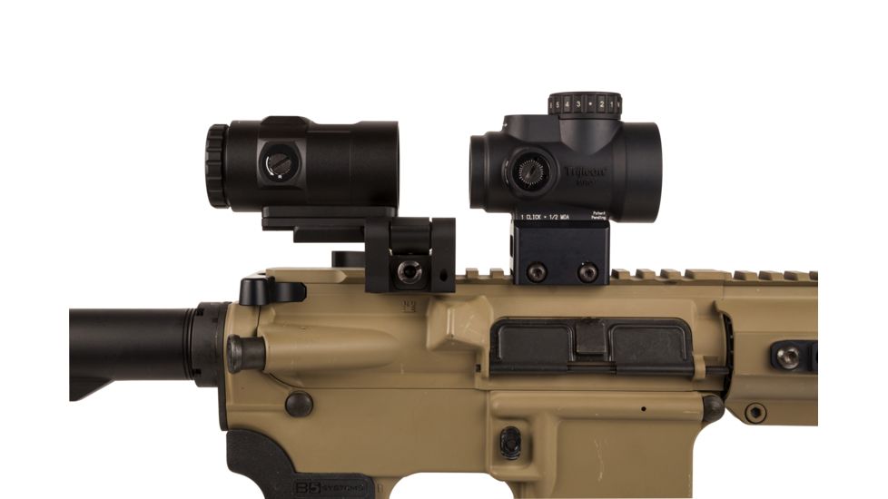 Trijicon MRO HD 1x25mm Red Dot Sights Combo Set, 68 MOA Reticle w/2.0 MOA Dot, Angled Glass, Black, 2200057