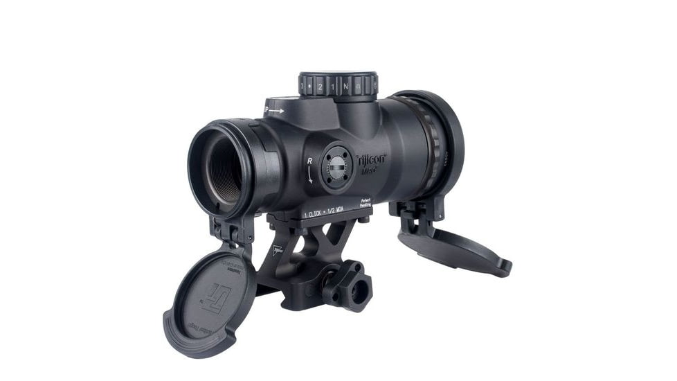 Trijicon MRO HD Patrol Adjustable LED 68 MOA Reticle w/ 2.0 MOA Red Dot Sight, 1/3 Co-Witness Quick Release Mount with Q-LOC Technology AC32071, Black, MRO-C-2200108
