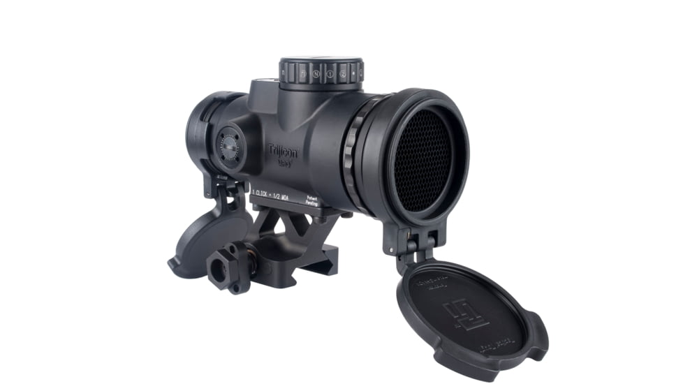 Trijicon MRO HD Patrol Adjustable LED 68 MOA Reticle w/ 2.0 MOA Red Dot Sight, 1/3 Co-Witness Quick Release Mount with Q-LOC Technology AC32071, Black, MRO-C-2200108