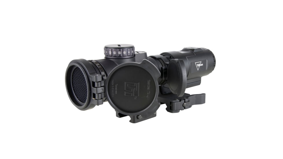 Trijicon MRO HD Patrol Combo Set, 1x25 68 MOA Reticle w/ 2.0 MOA Dot, Full Co-Witness Q-LOC Mount AC32070 and 3x Magnifier w/ Quick Release Flip-to-Side Mount, Black, MRO-C-2200111