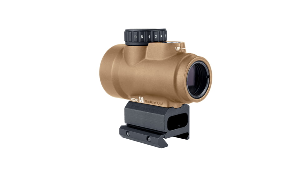 Trijicon MRO SD 1x25mm Reflex Green Dot Sight, 2.0 MOA Adjustable Green Dot, with Full Co-witness Mount, Anodized Coyote Brown Anodized, MRO-C-2200348