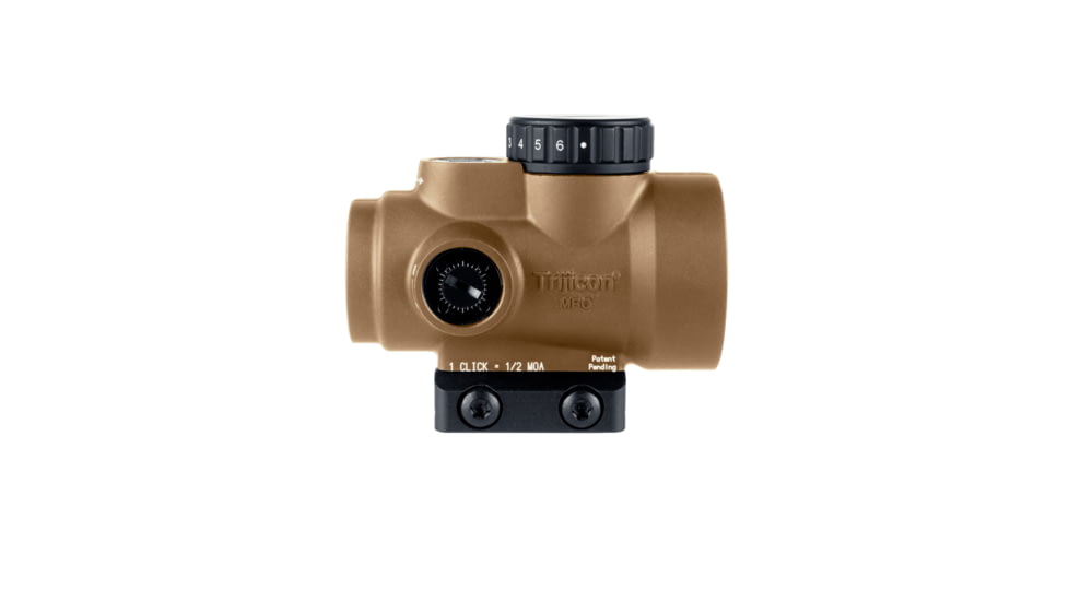 Trijicon MRO SD 1x25mm Reflex Green Dot Sight, 2.0 MOA Adjustable Green Dot, with Low Mount, Anodized Coyote Brown Anodized, MRO-C-2200347