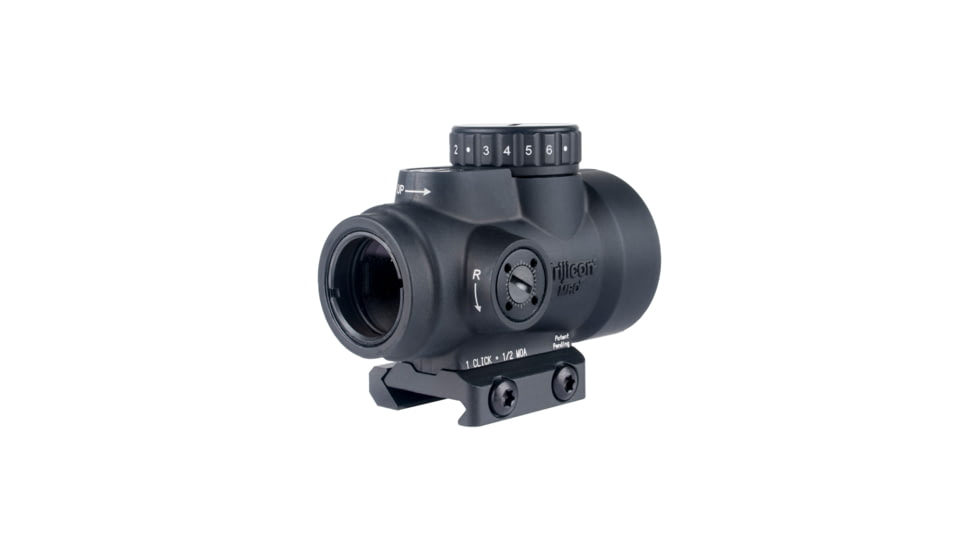 Trijicon MRO SD 1x25mm Reflex Green Dot Sight, 2.0 MOA Adjustable Green Dot, with Low Mount, Black, MRO-C-2200331