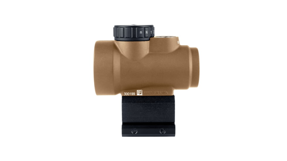 Trijicon MRO SD 1x25mm Reflex Green Dot Sight, 2.0 MOA Adjustable Green Dot, with Lower 1/3 Co-witness Mount, Anodized Coyote Brown, MRO-C-2200349