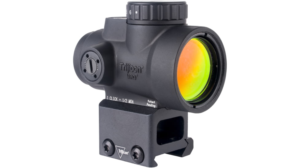 Trijicon MRO SD 1x25mm Reflex Green Dot Sight, 2.0 MOA Adjustable Green Dot, with Lower 1/3 Co-witness Mount, Black, MRO-C-2200333